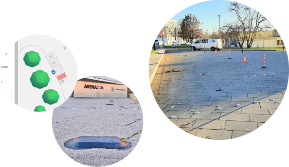 Collage Intelligentes Parkplatz-Management - Bildnachweis SPIE