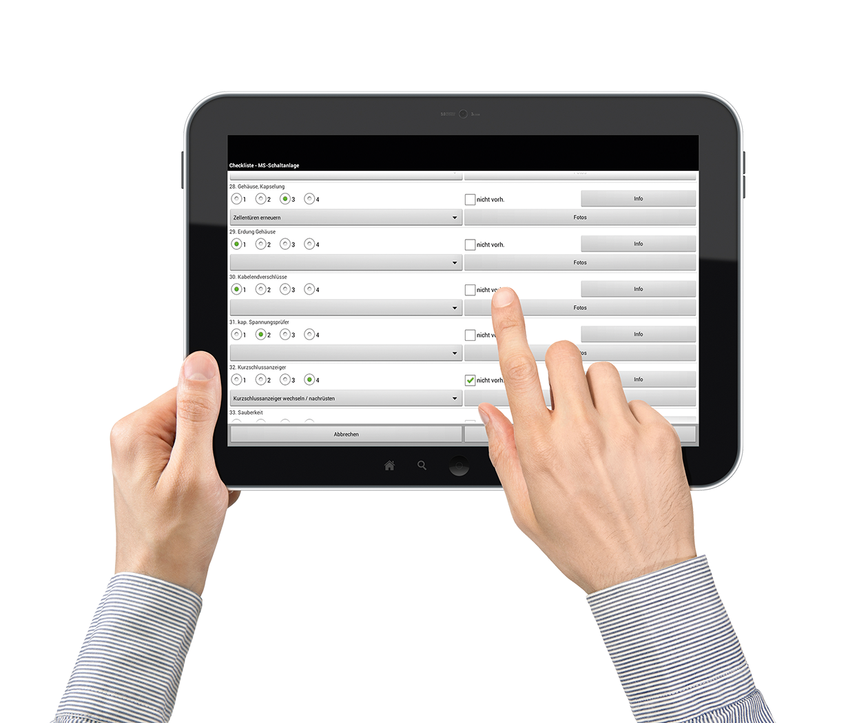 Checkliste iNA Anwendung