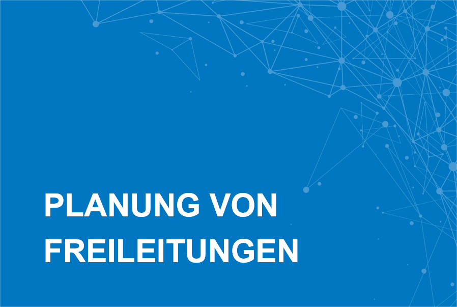 Karte Planung von Freileitungen