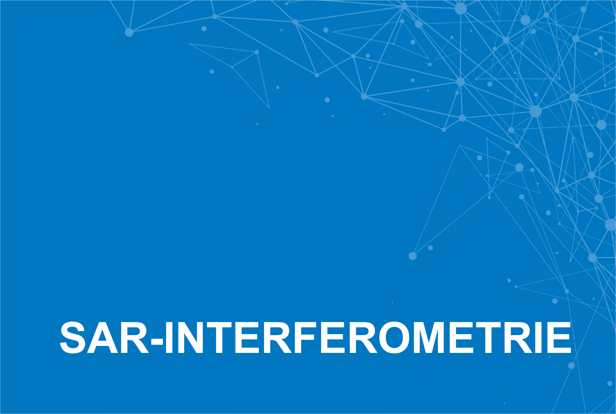 SAR Interferometrie