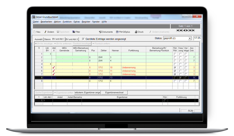 Screenshot Anwendung FMLEISYS