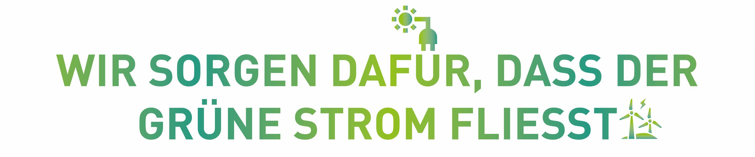 Wir sorgen dafür, dass der grüne Strom fließt.