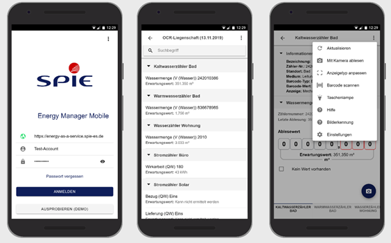App zum Energy Manager - Bildnachweis SPIE
