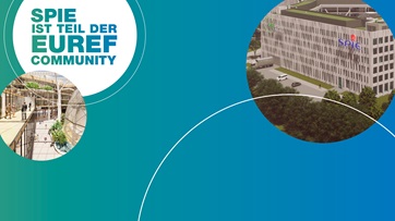 Teams-Hintergrund EUREF Community blau